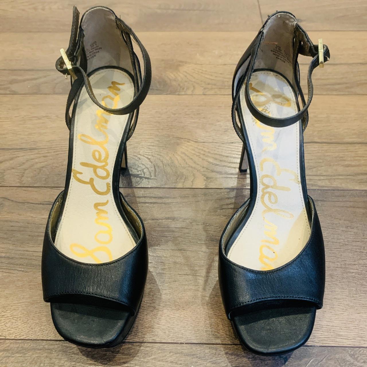 Sam Edelman Kristen Heel Platform Sandals, Black... - Depop