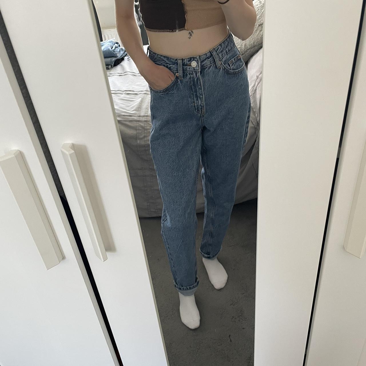 Primark denim & co size 6 mom jeans, worn a couple... - Depop