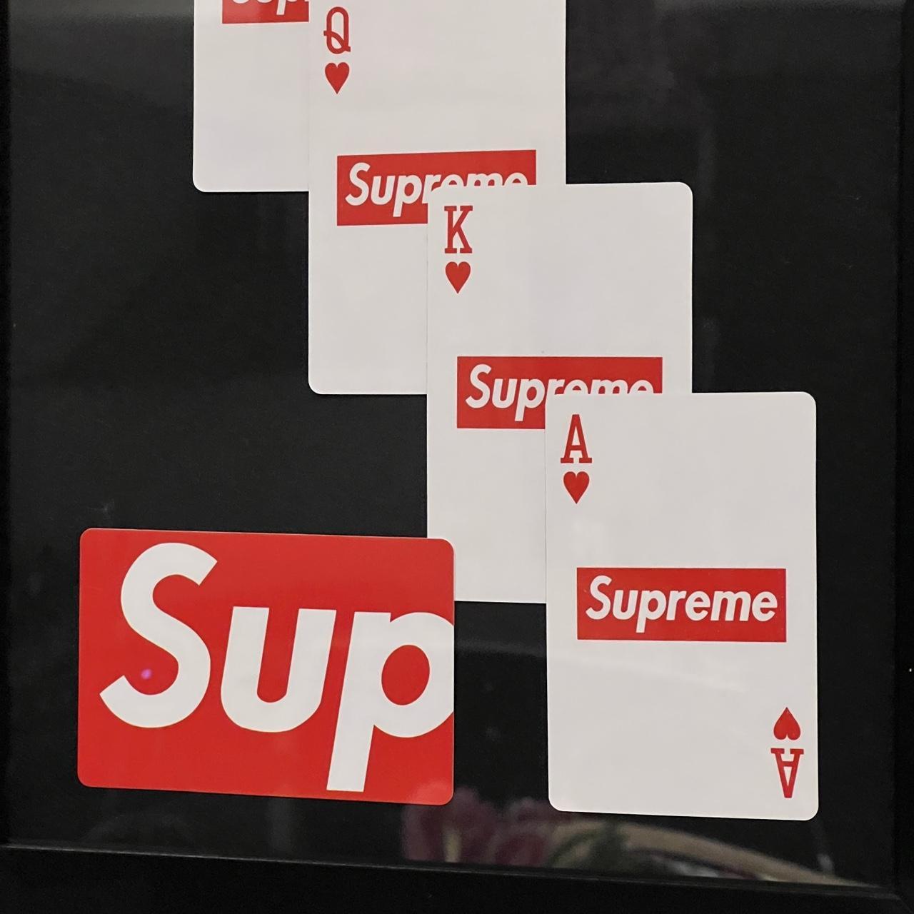 supreme playing cards red