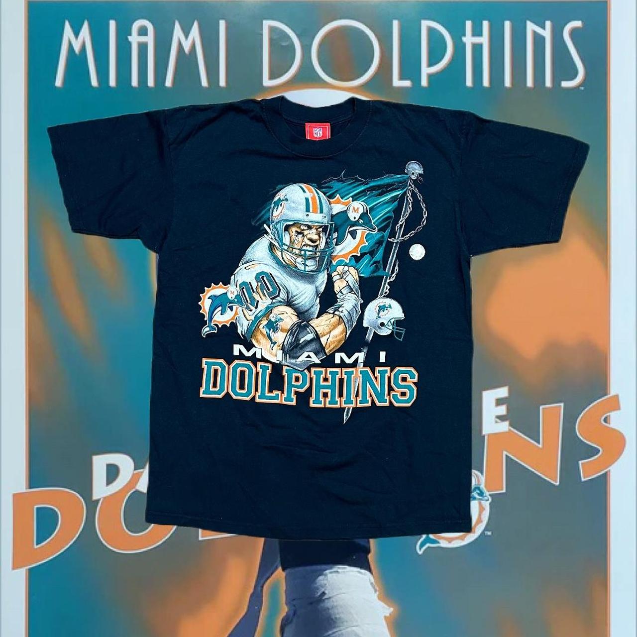 1995 Vintage Miami Dolphins Graphic Tee - Tag Size: - Depop