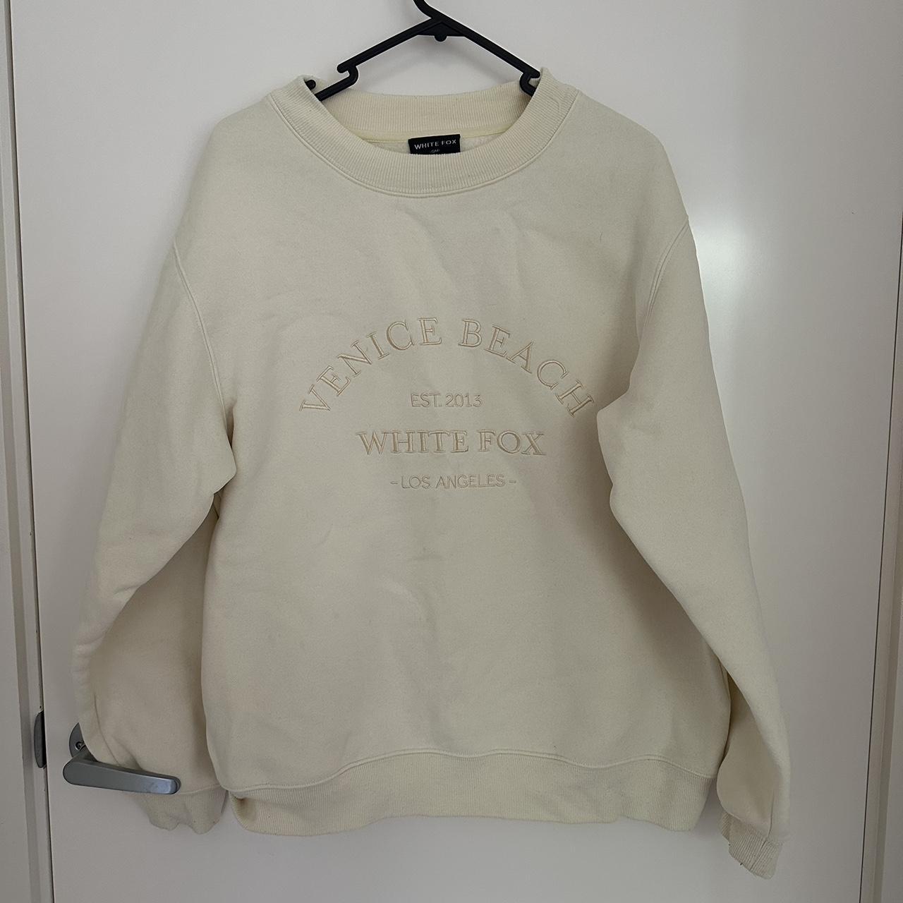 White fox jumper Size S/M Good condition, little... - Depop