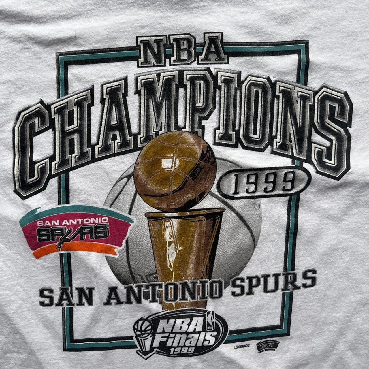 Vintage San Antonio Spurs 1999 NBA Champions... Depop