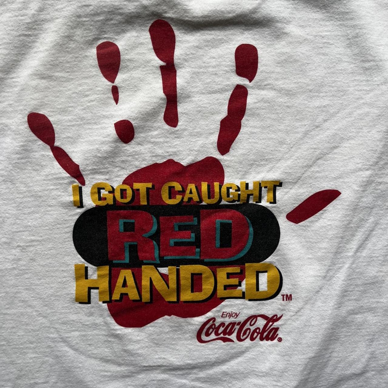 Vintage Coca Cola Caught Red Handed Promo Tee Super Depop