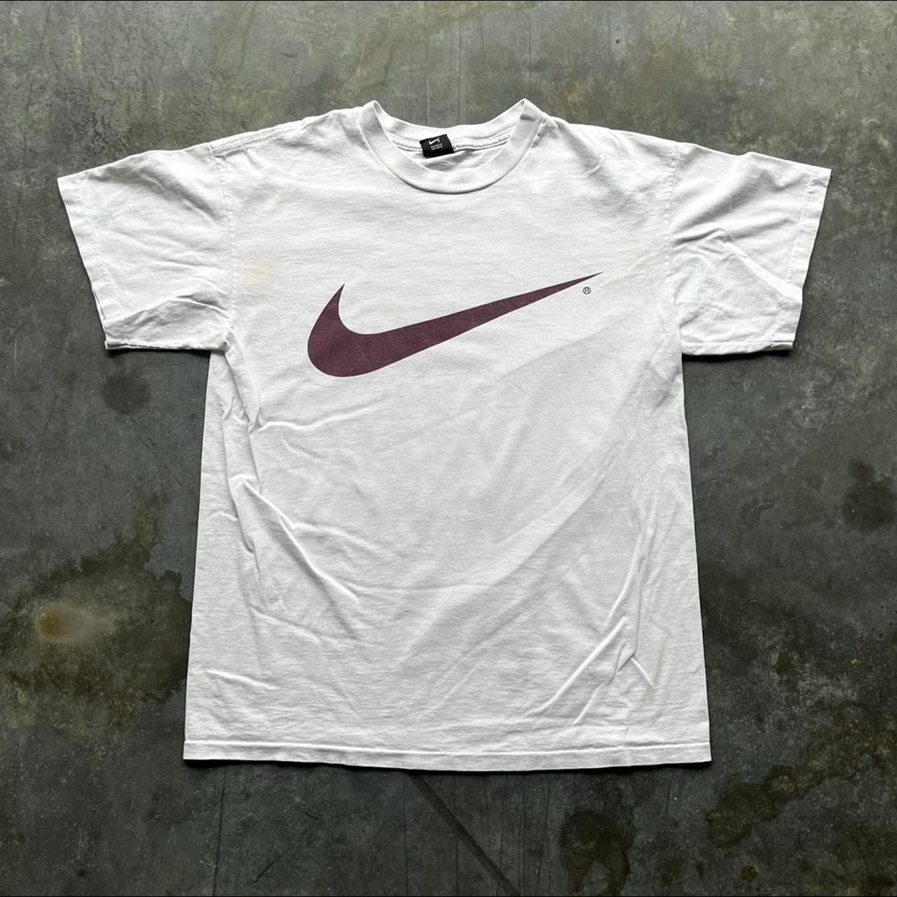 Vintage Nike Big Center Swoosh Tee. The perfect... - Depop