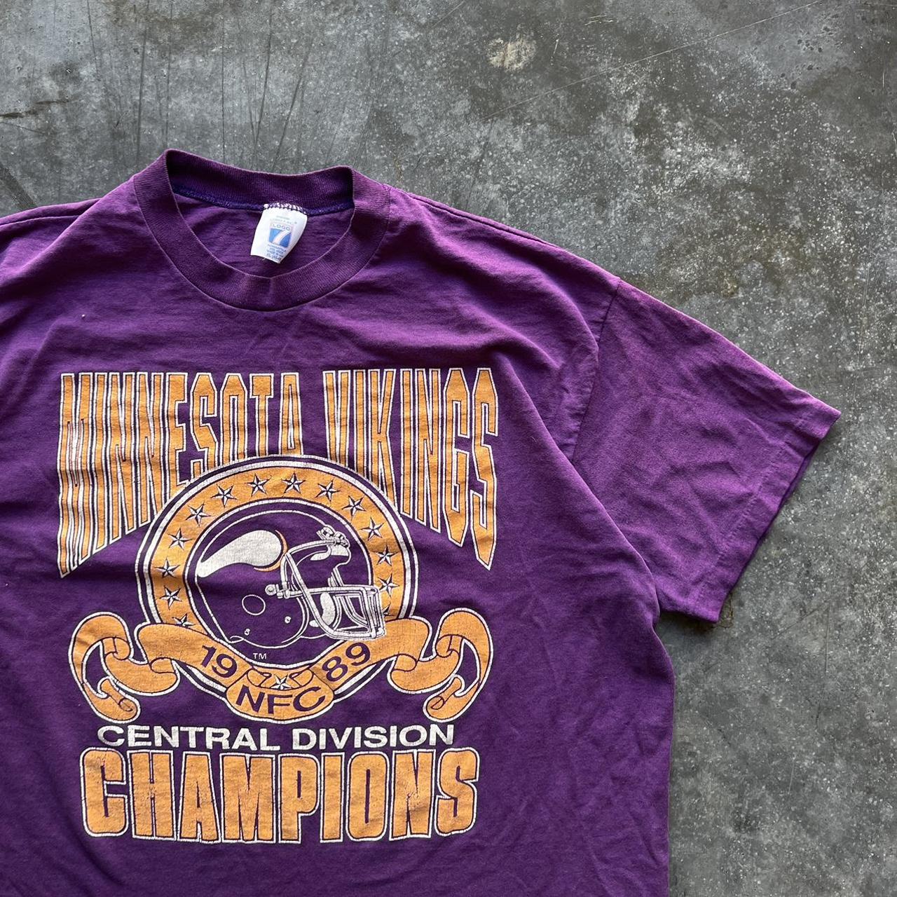 Vintage 1989 Minnesota Vikings NFL Football Super... - Depop