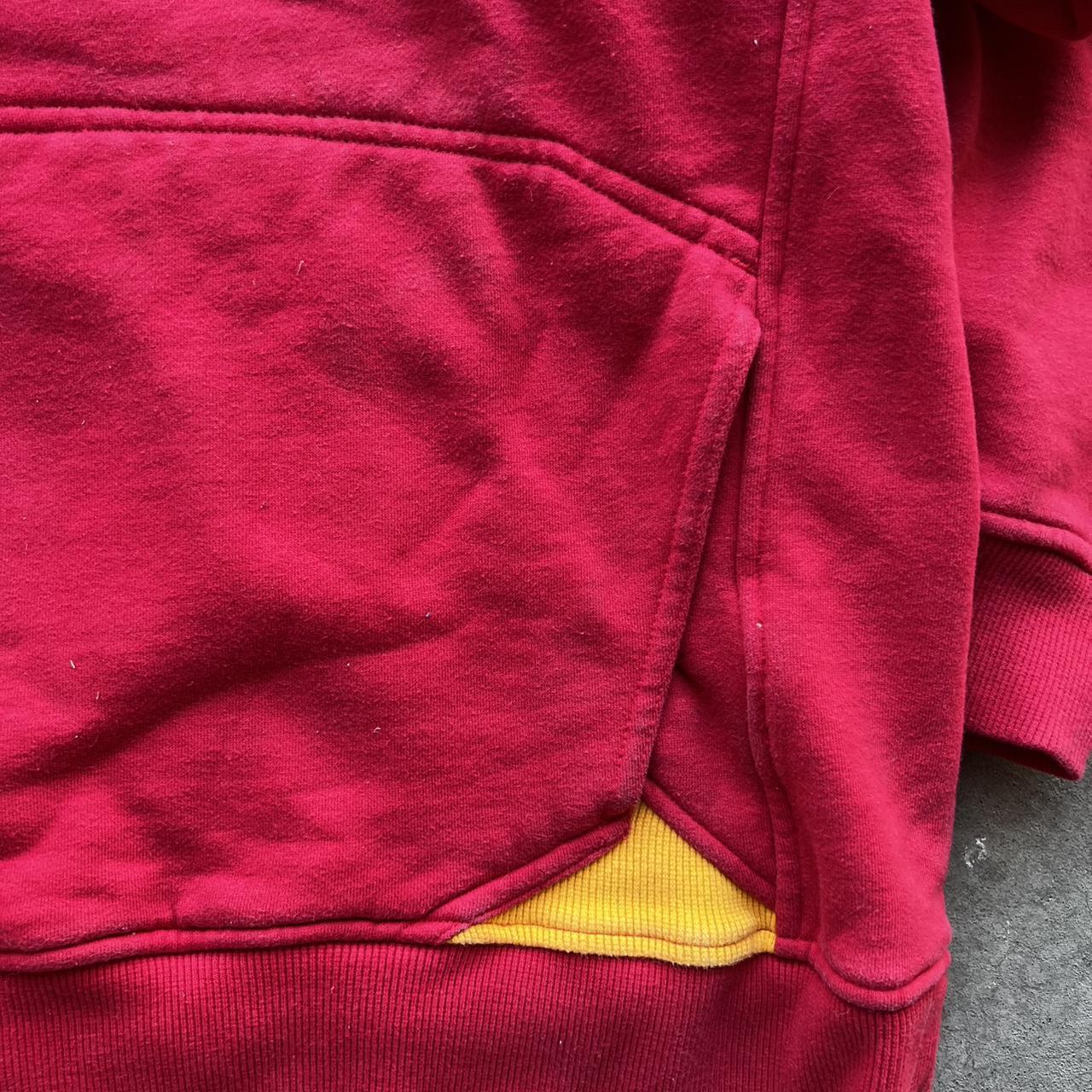 Nike Men's Red and Yellow Hoodie | Depop