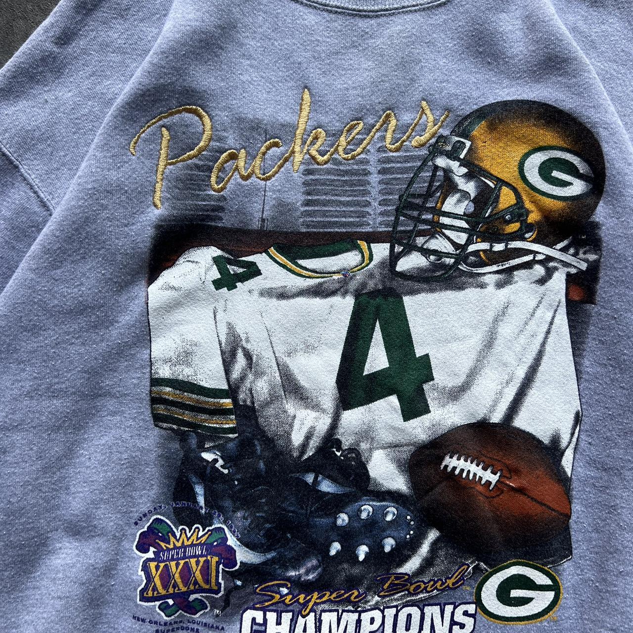 Vintage Green Bay Packers Super Bowl XXXI 31 Champs - Depop