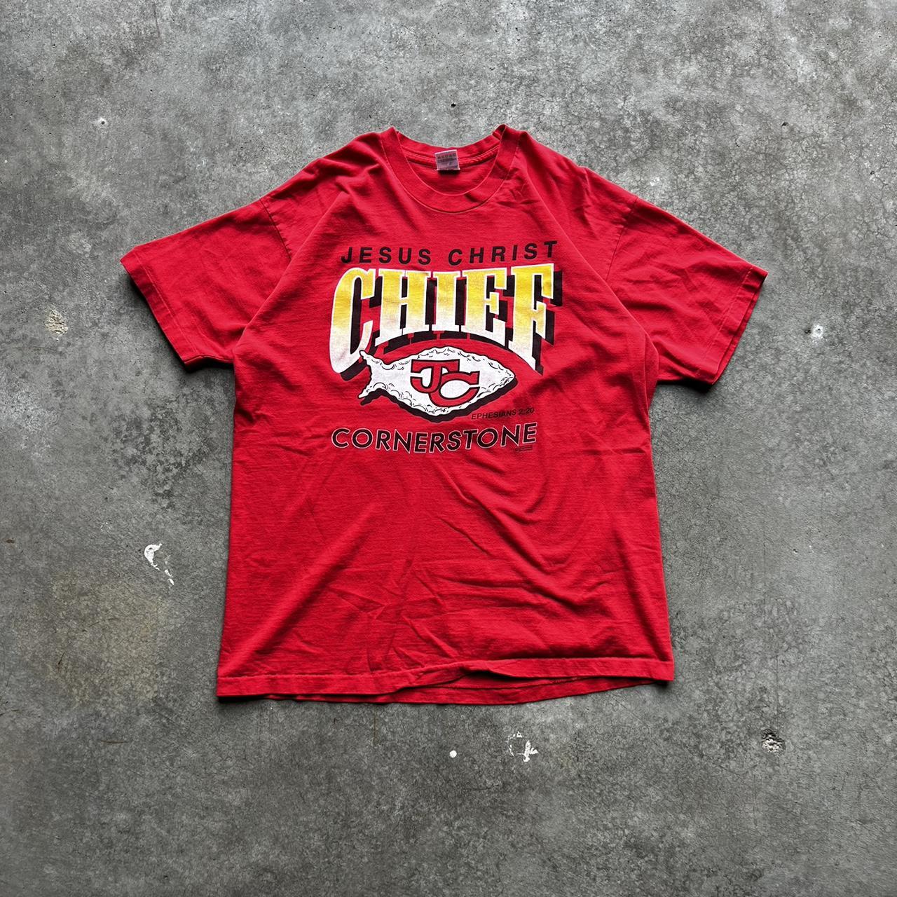 Kc Chiefs Retro Graphic Red Yellow Black T-shirt