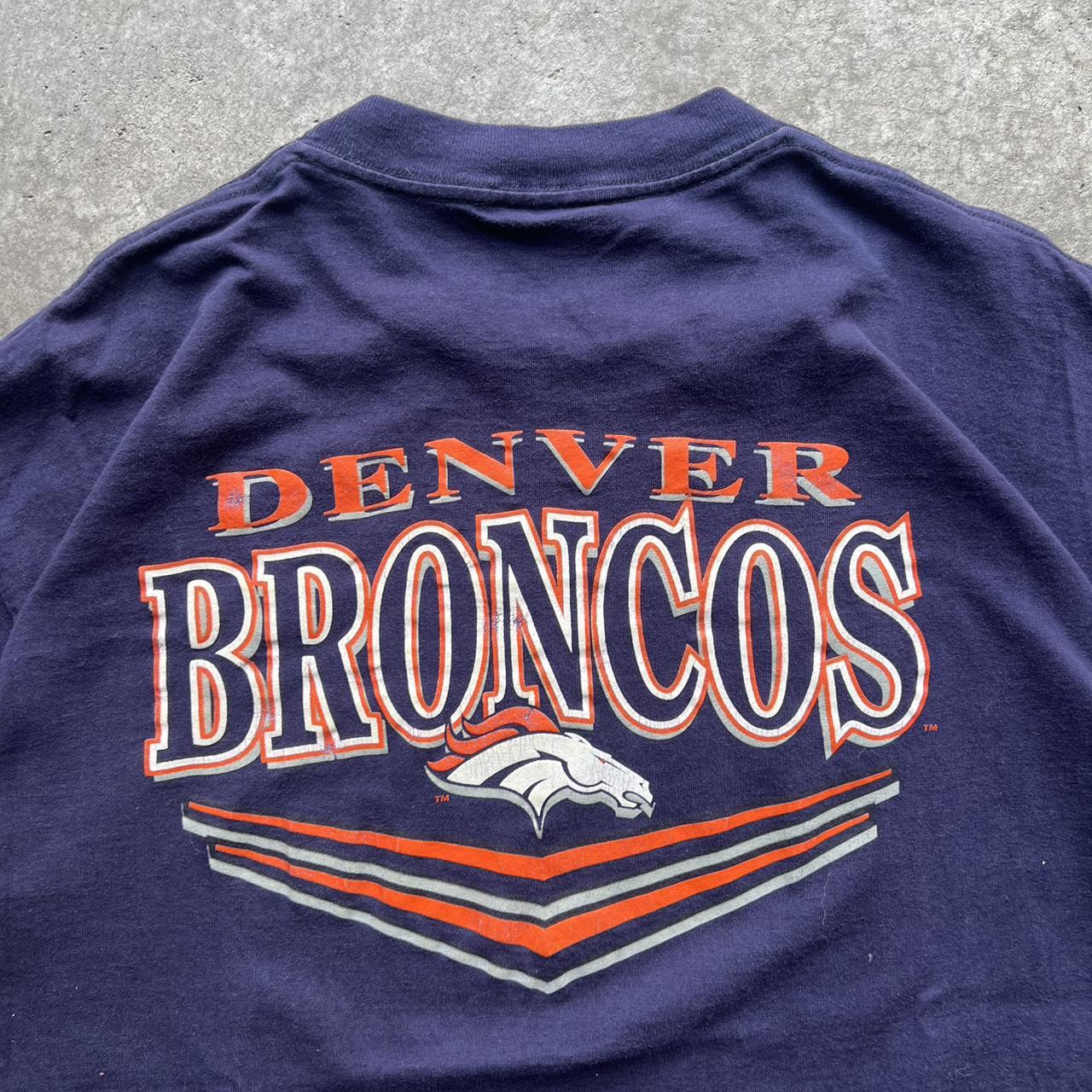 Vintage Denver Broncos NFL graphic t shirt. Super - Depop