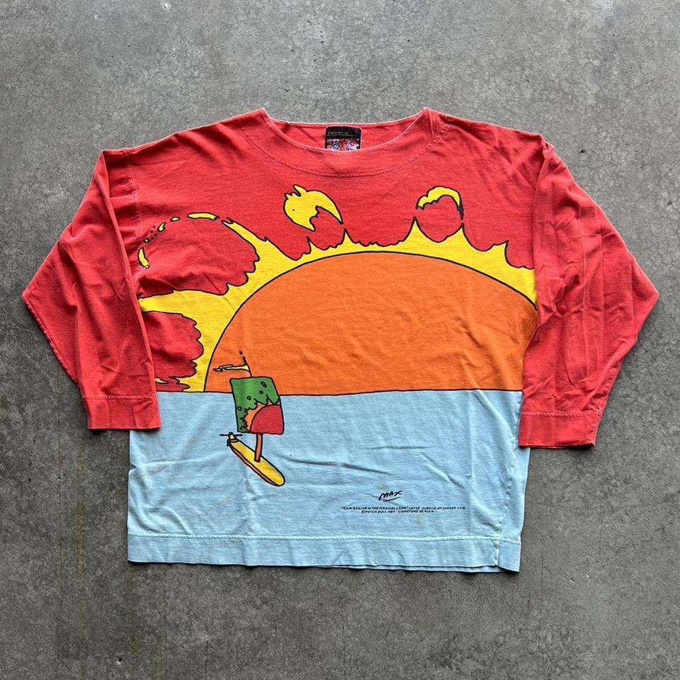 Vintage Peter Max Art T Shirt Peter max sailing in... - Depop