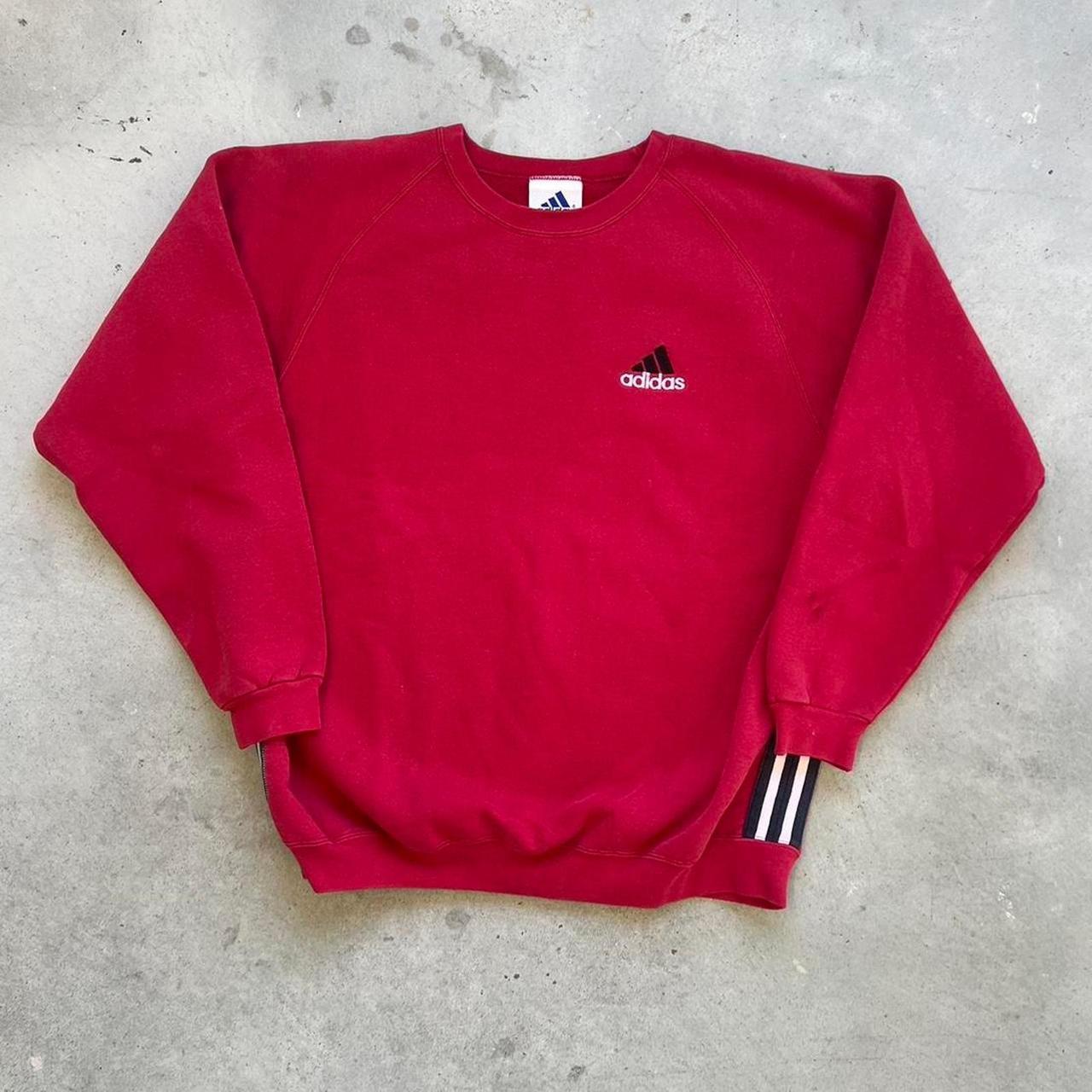 Vintage 90’s Adidas Oversized selling Three Stripe Logo Sweatshirt Men’s L