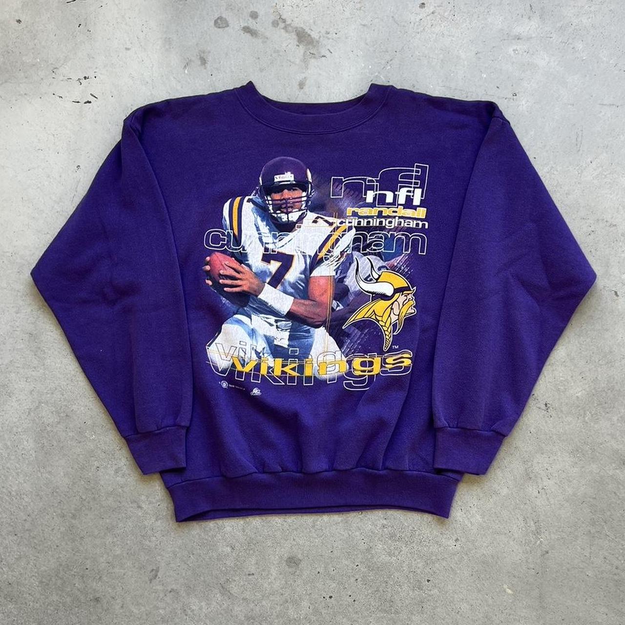 Vintage 90s Minnesota Vikings Randall Cunningham NFL... - Depop