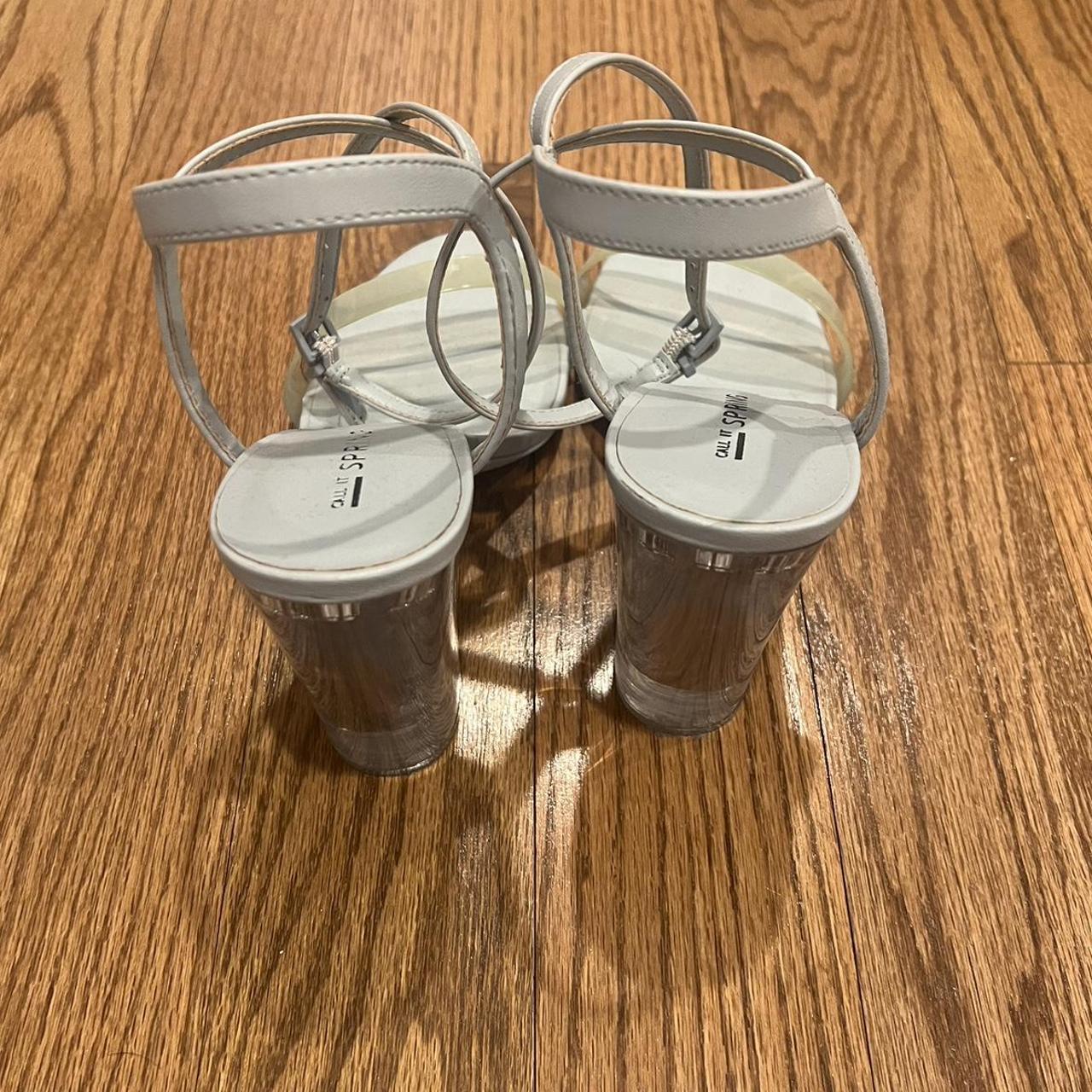 powder blue strappy heels