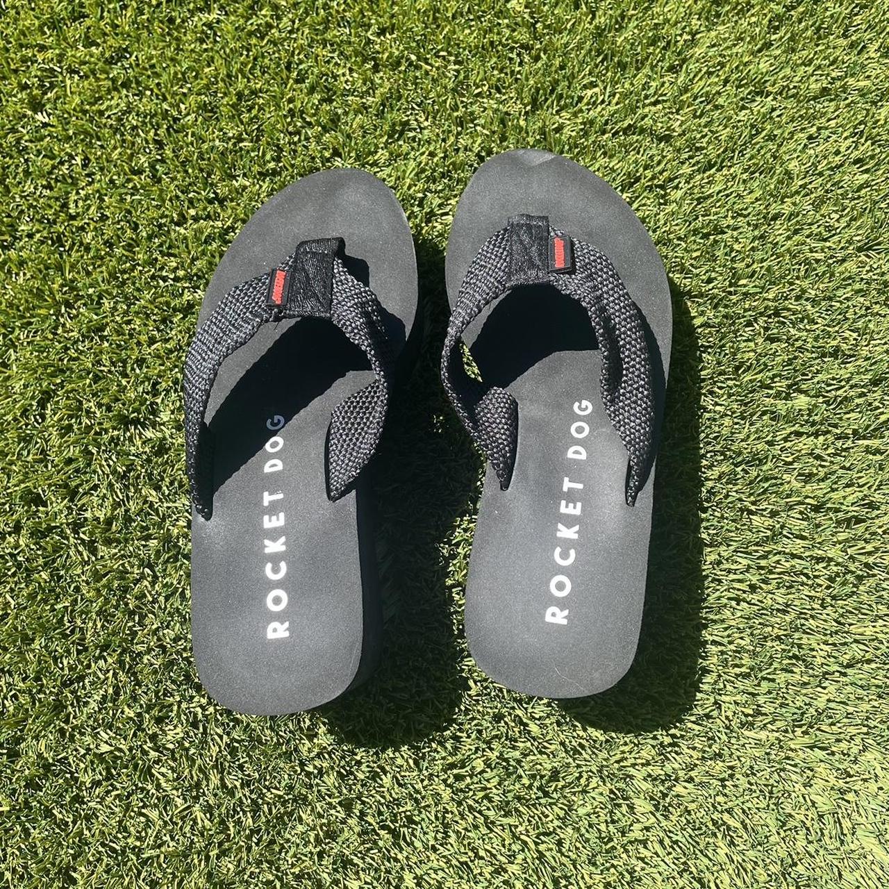 Rocket dog black platform sandals. Worn once in... Depop