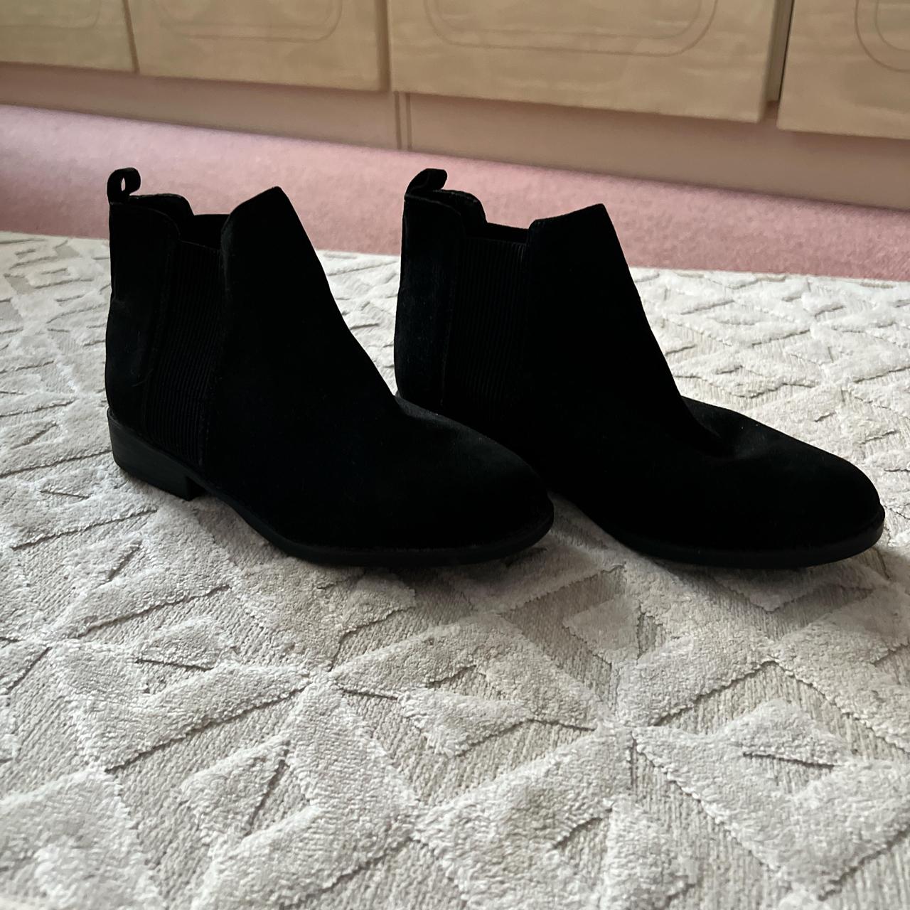 Primark suede ankle boots size 4 elastic ankle