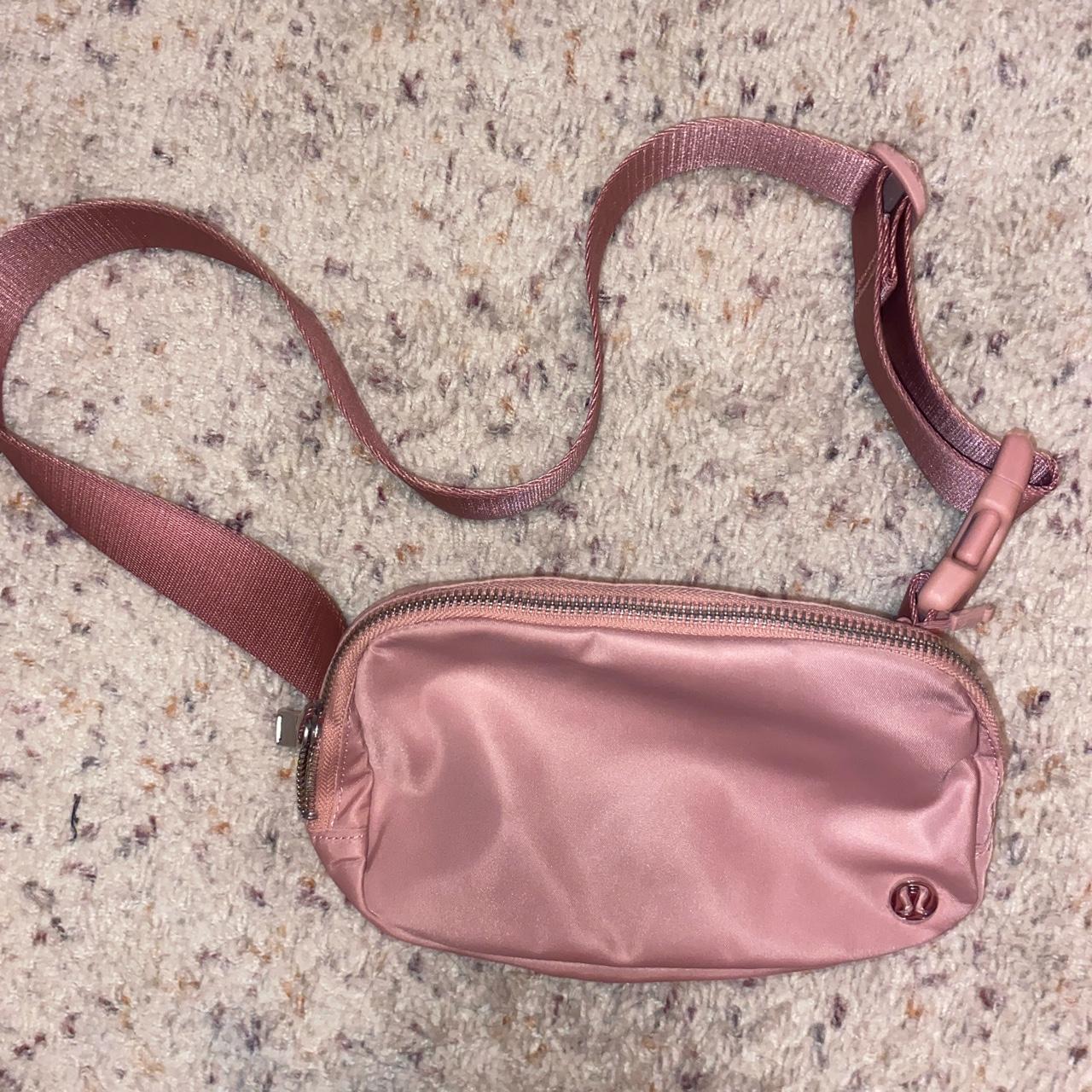 lululemon pink fanny pack in perfect condition, used... - Depop