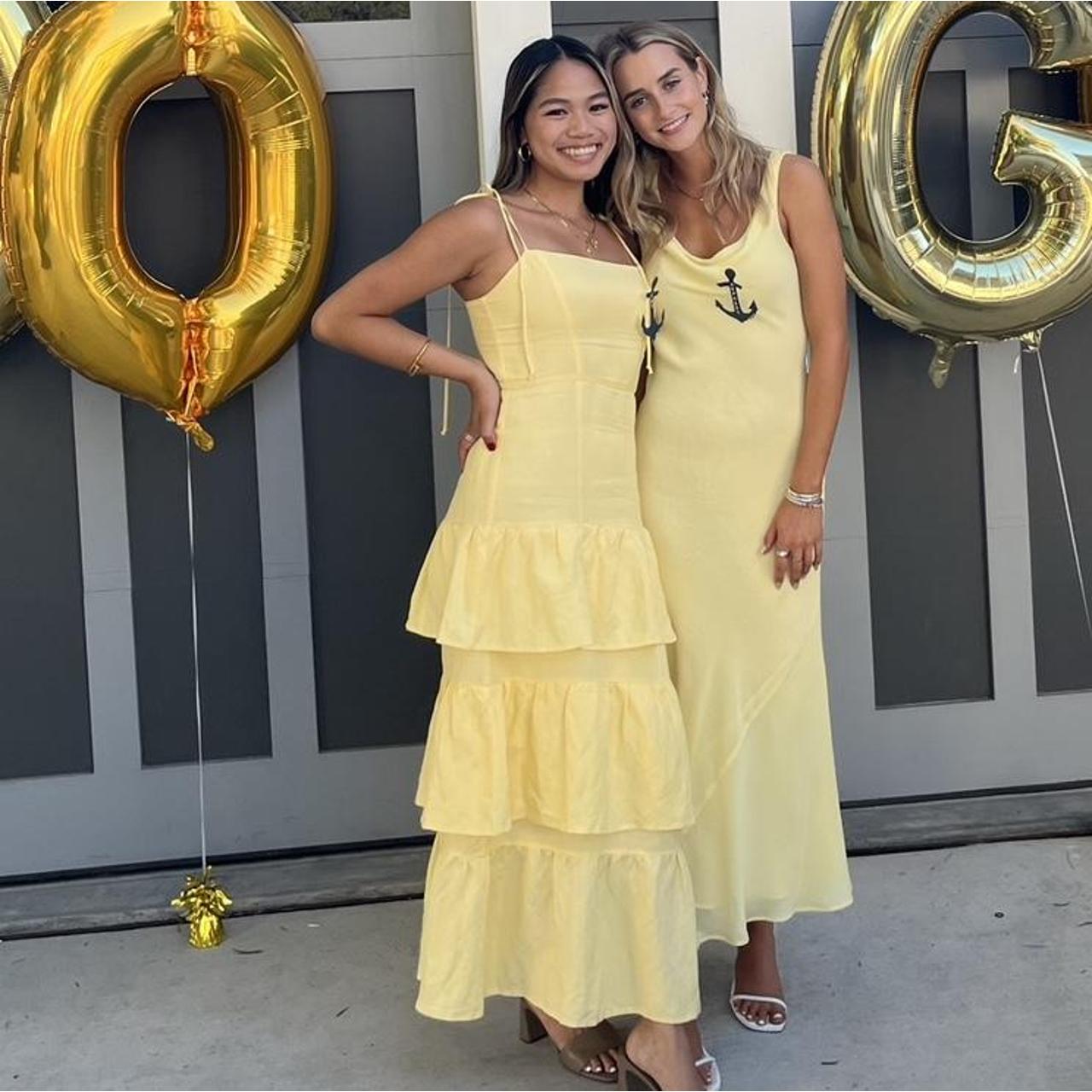 Capulet Quinn Tiered Dress Lemon Yellow,