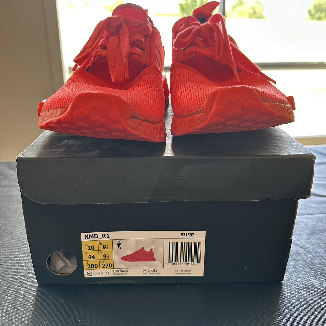 Adidas NMD R1 Solar Red Worn once still very clean. Depop