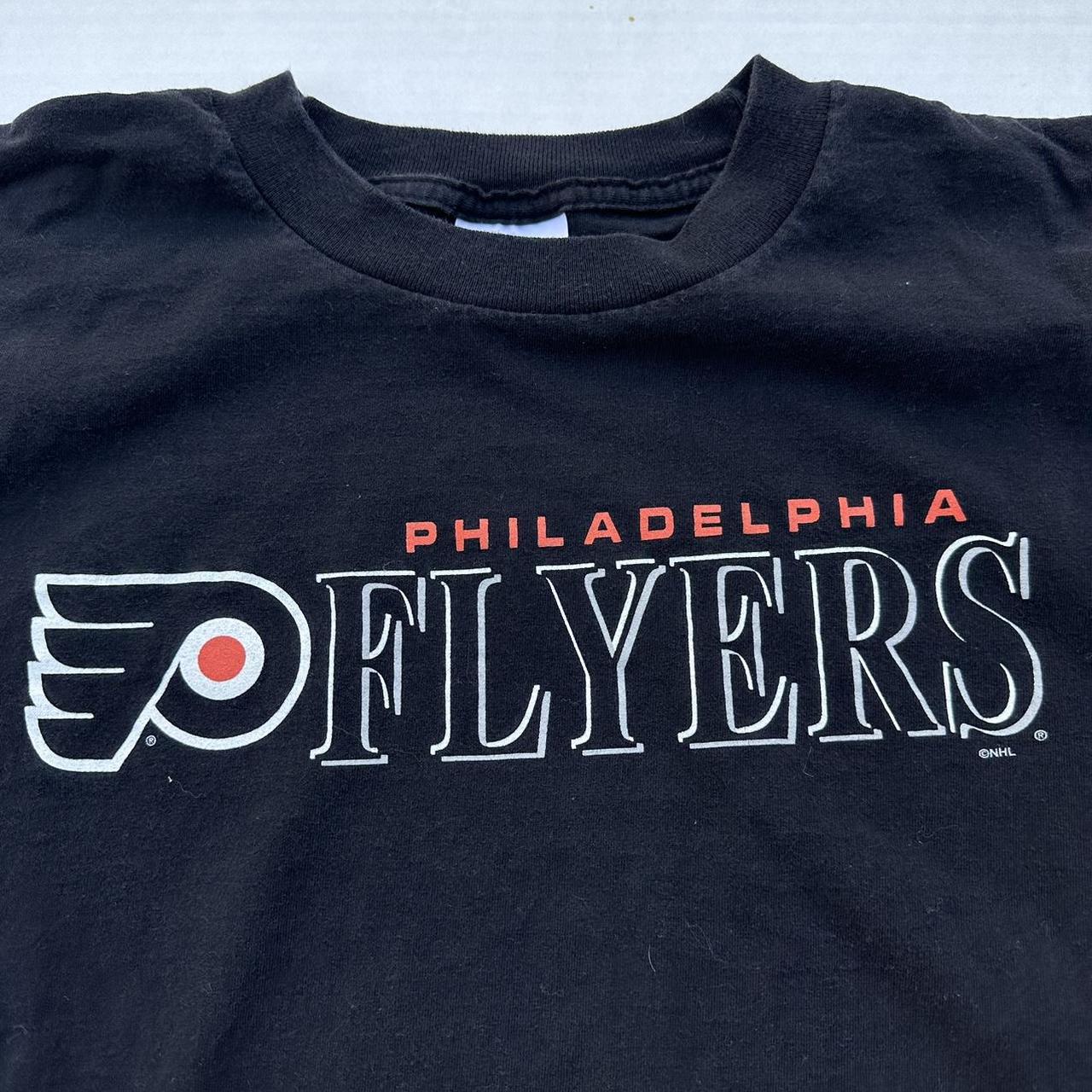 NHL Men's Black and Orange T-shirt | Depop