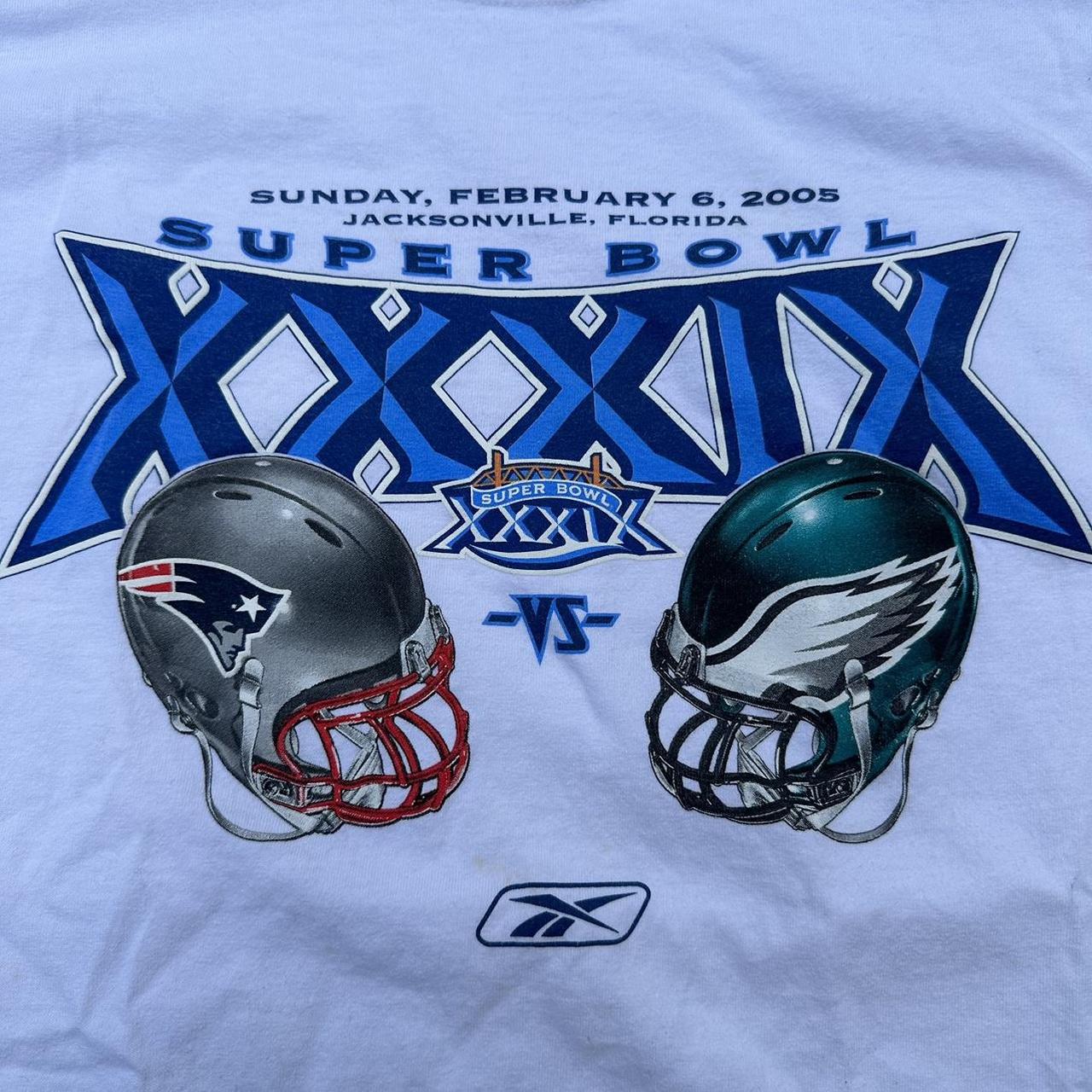 Vintage NFL Eagles Vs Patriots 2005 Super bowl - Depop