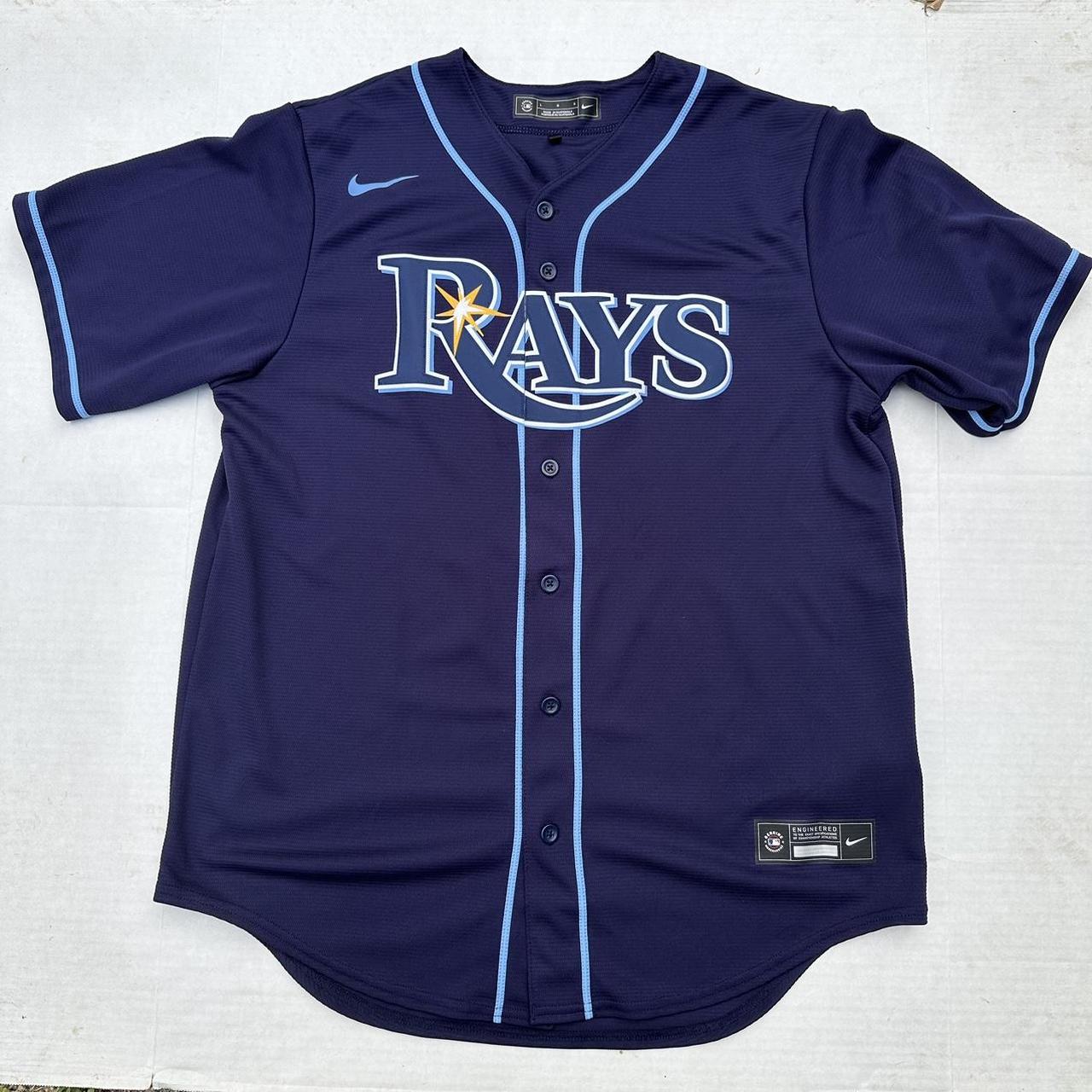 Tampa Bay Rays Jersey (no name). ⚾️ Size Youth XL but - Depop