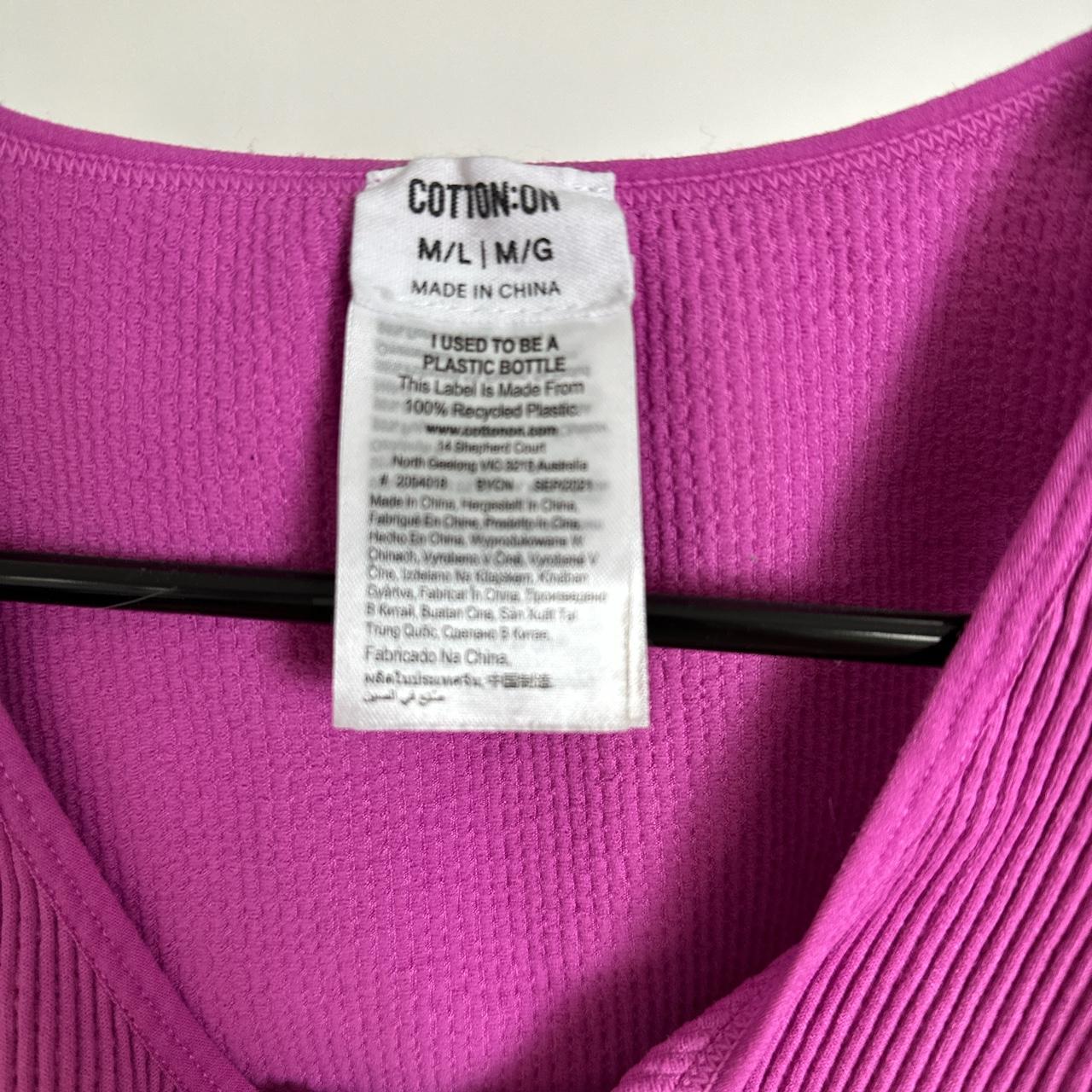 Cotton On Women's Pink Crop-top (3)