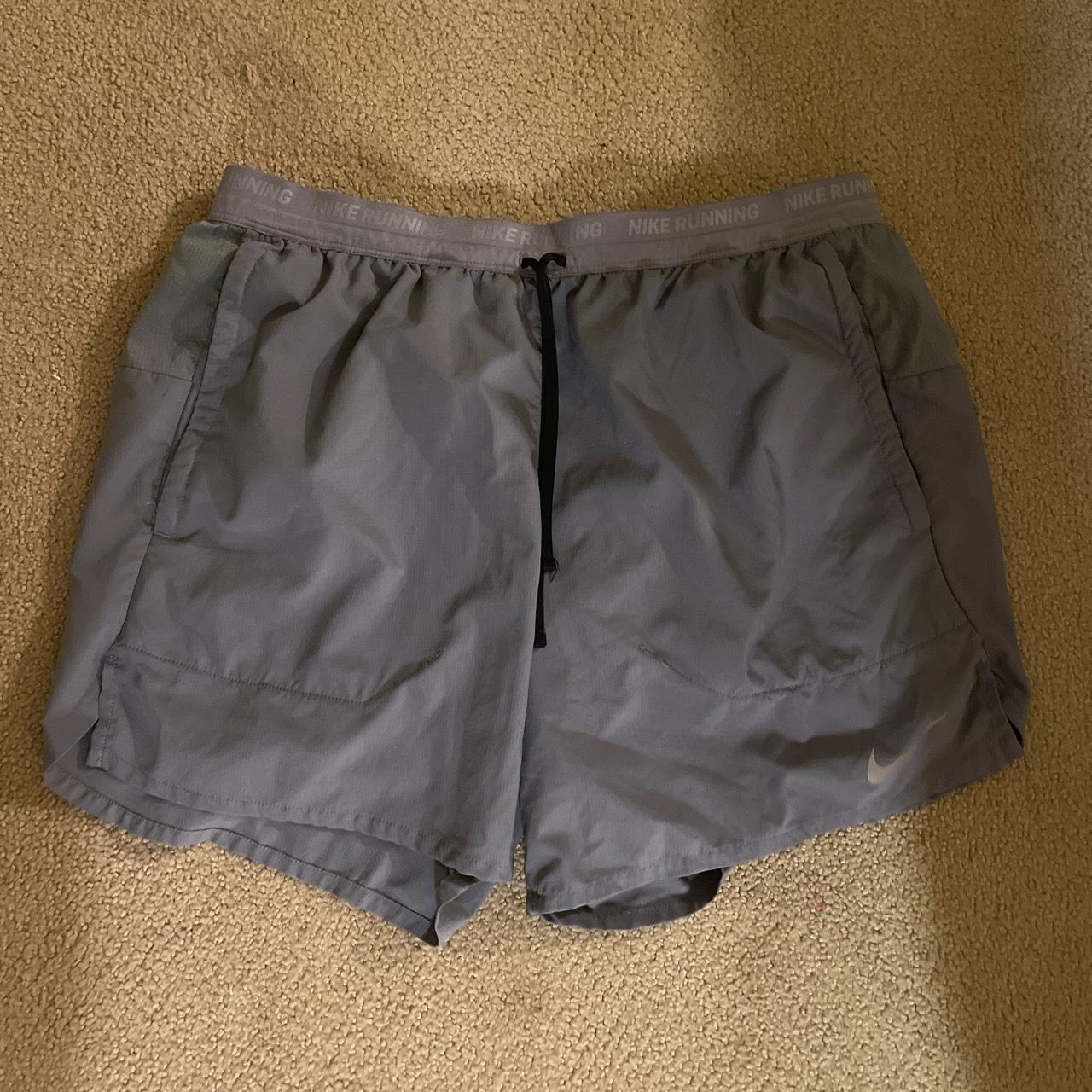 Grey nike shorts 5 inch inseam size medium - Depop