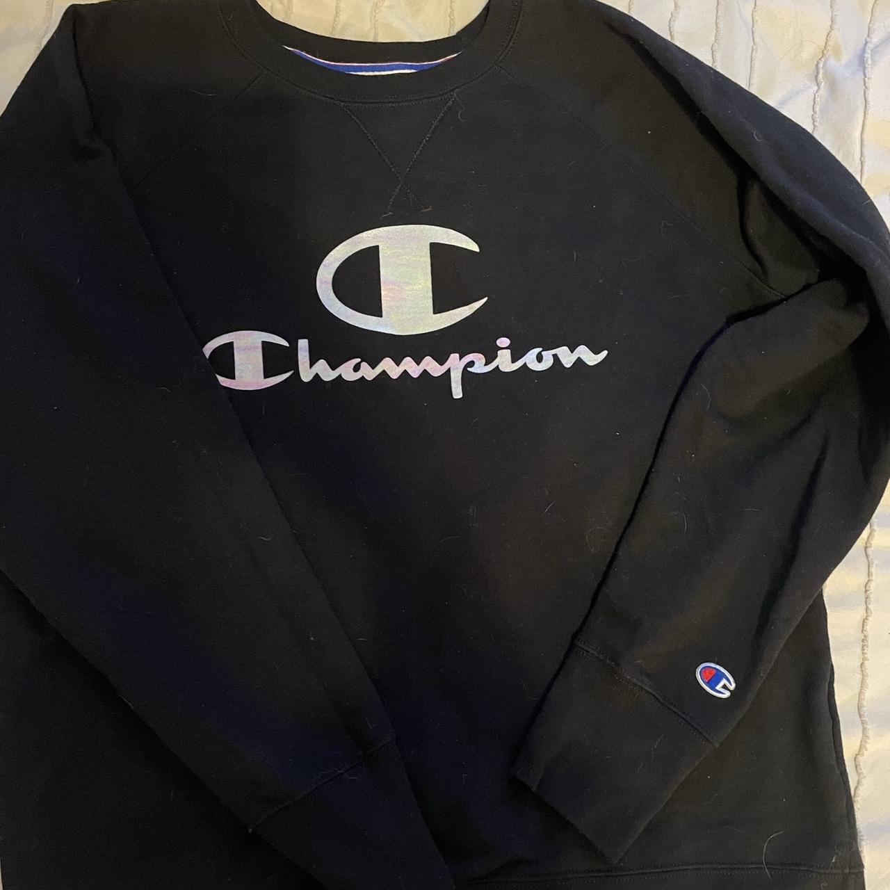 Champion crew neck. Kids XL womens S Depop