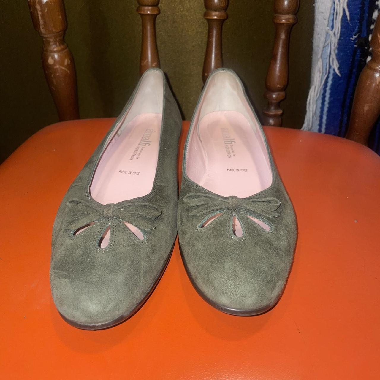 Beautiful dark green brand new Amalfi ballet flats... Depop