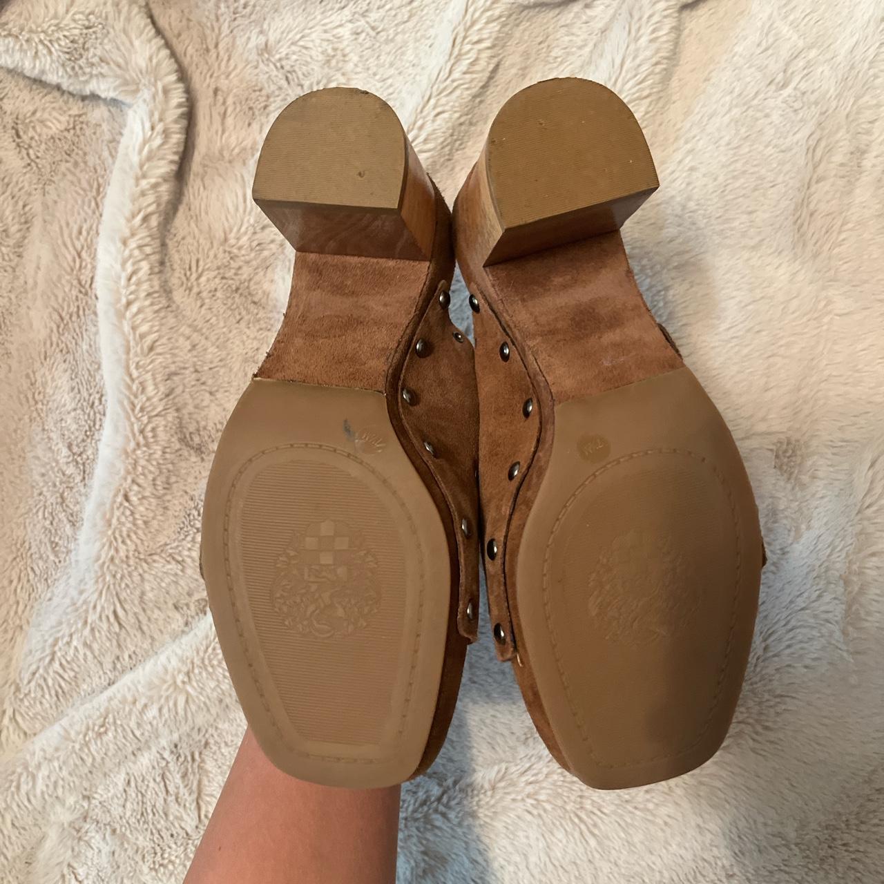 Vince Camuto Women's Ithernda Platform Clog - Suede Slingback With Wooden Base