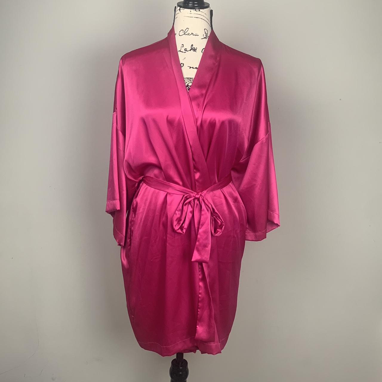 Victoria’s Secret pink satin robe. One size, please... - Depop