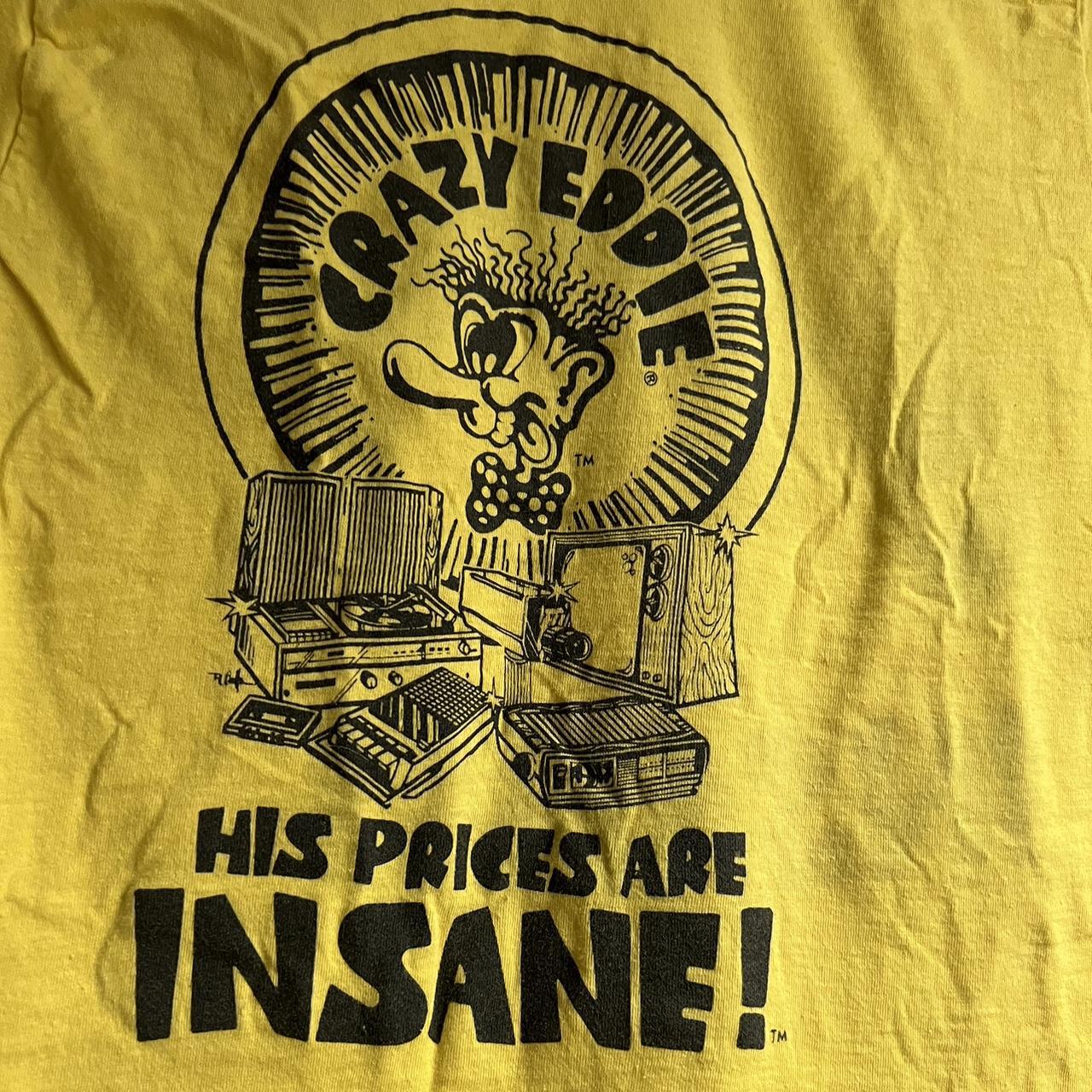 Vintage Crazy Eddie Tee From the 80's Great | Depop
