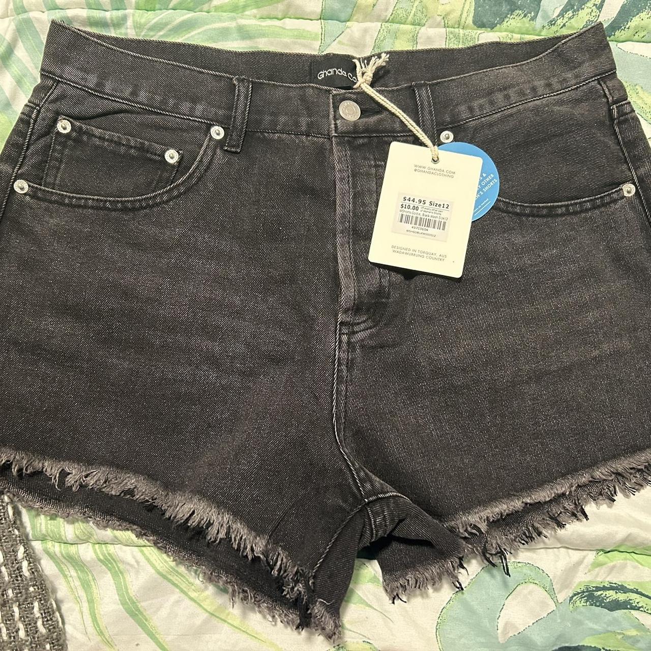Ghanda denim shorts BRAND NEW Size 12 Depop