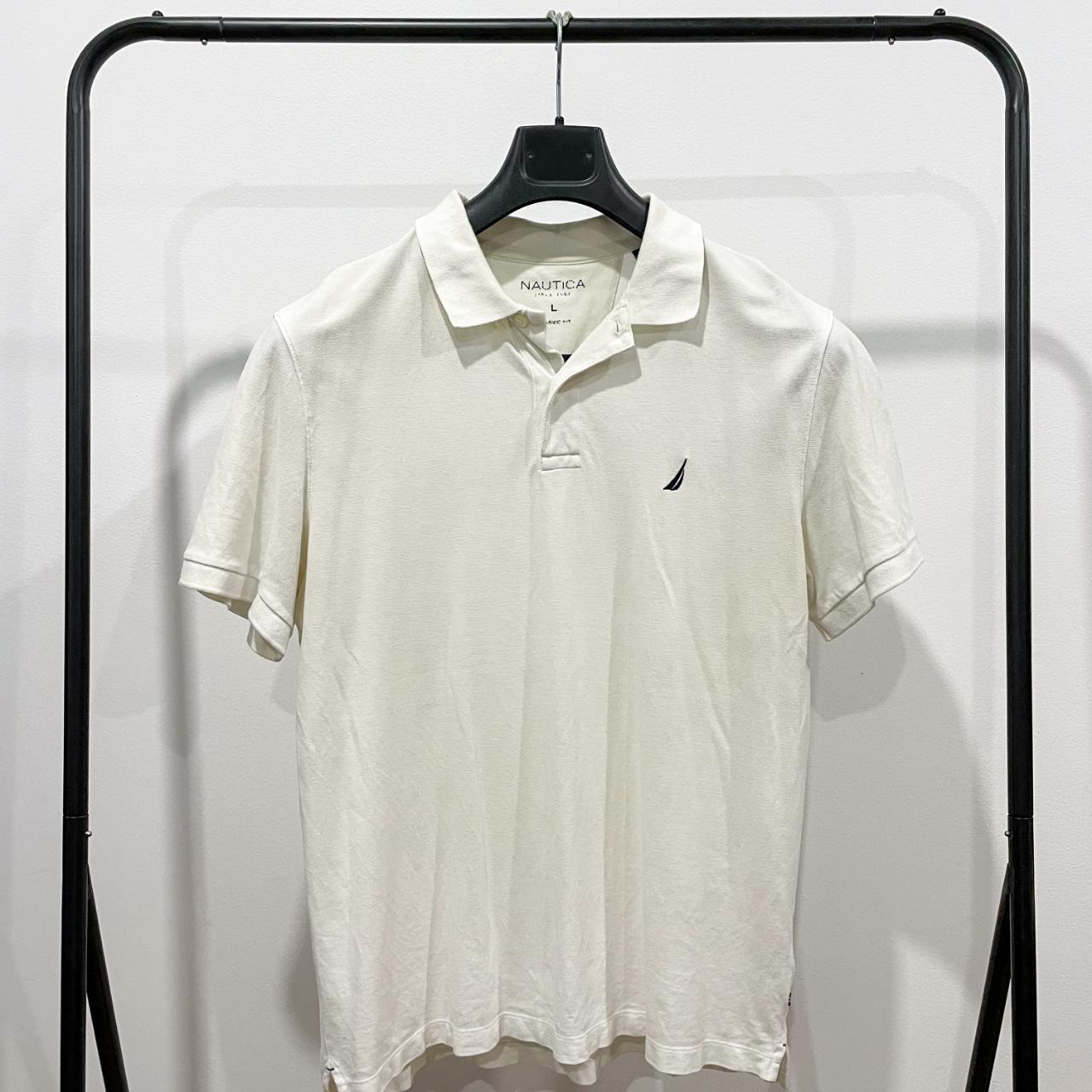 Nautica Men's White Polo-shirts | Depop