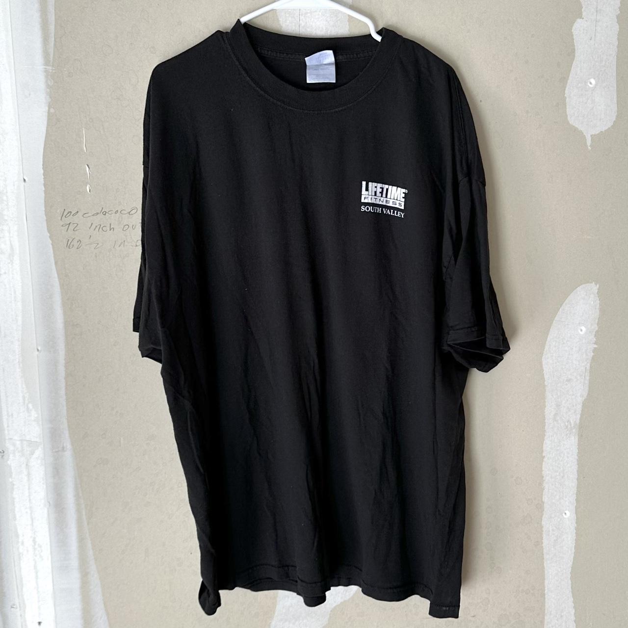Vintage Black Graphic Tee Size tagged as... - Depop