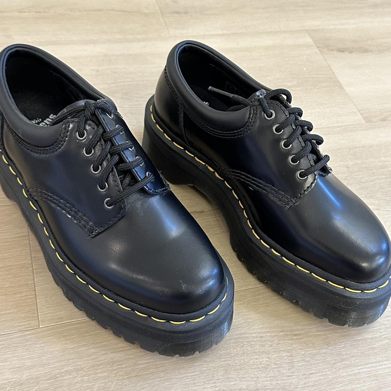 Doc Martens 8053 Leather Platform Casual Shoes Size... - Depop