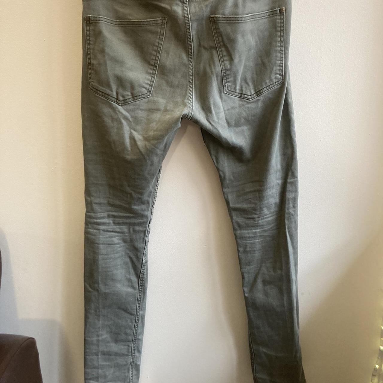 Skinny biker denim in green from h m Very