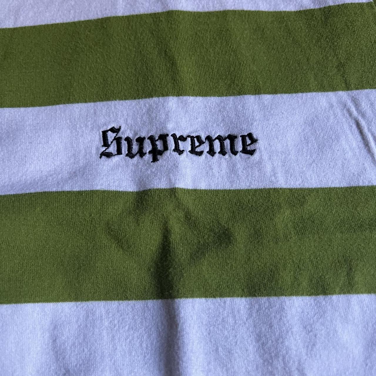 Supreme ss16 arc logo long sleeve (lime green) Size - Depop