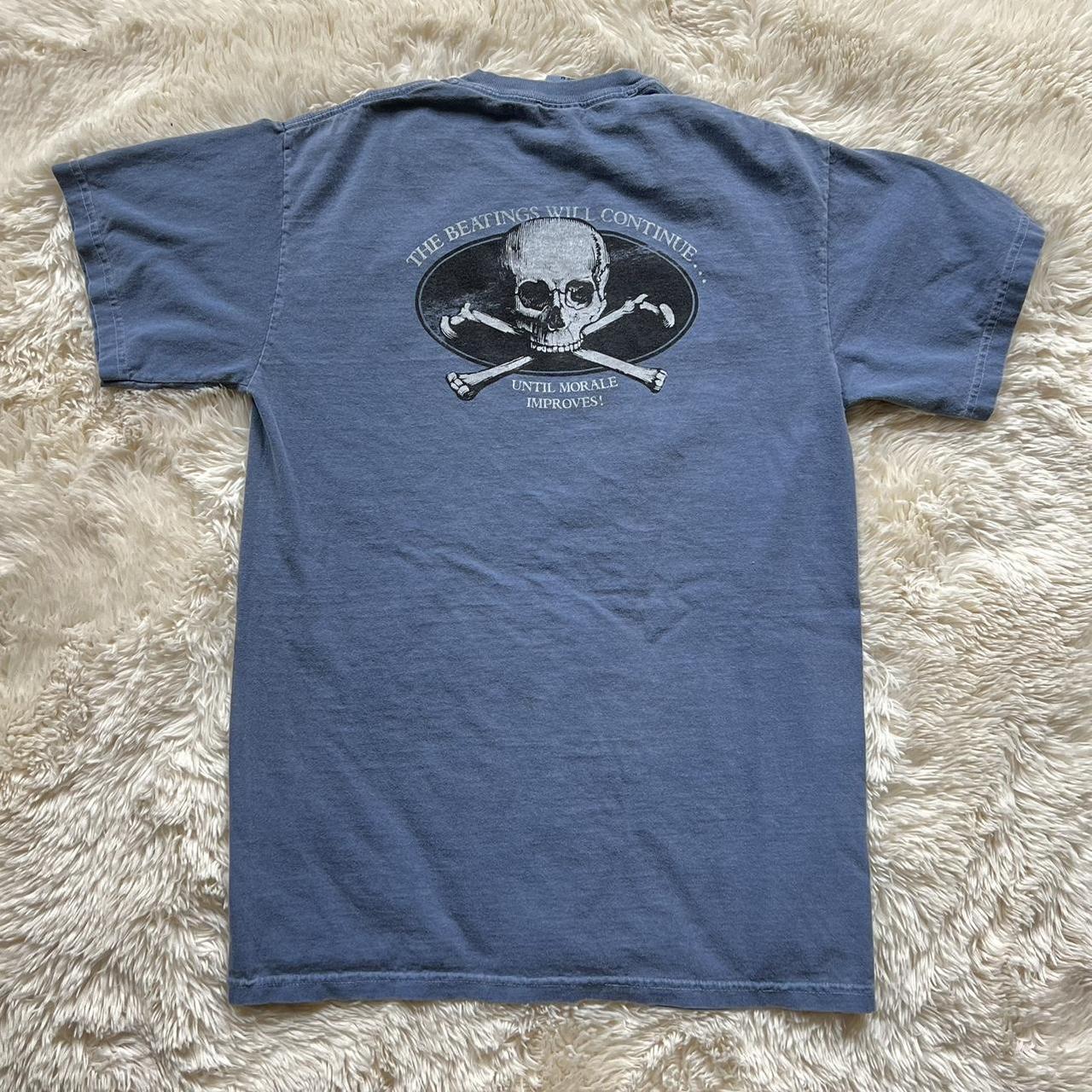 sick vintage skull tee shirt !! - in amazing... - Depop