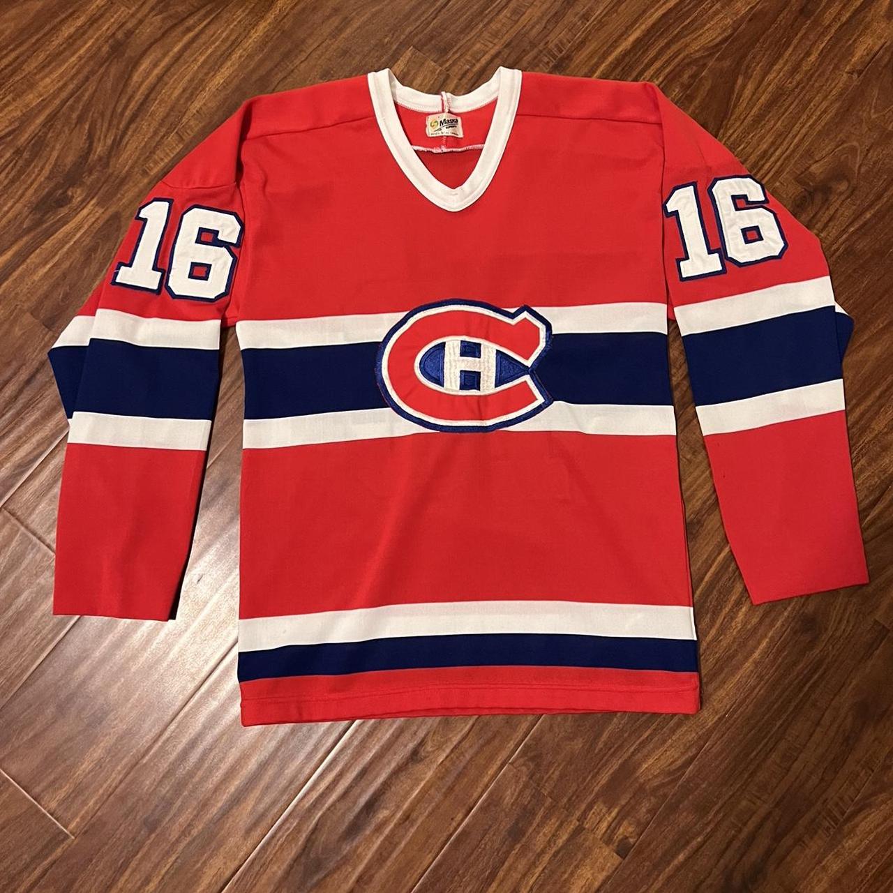 Vintage Montreal Canadiens CCM Hockey Jersey Size Large Red 