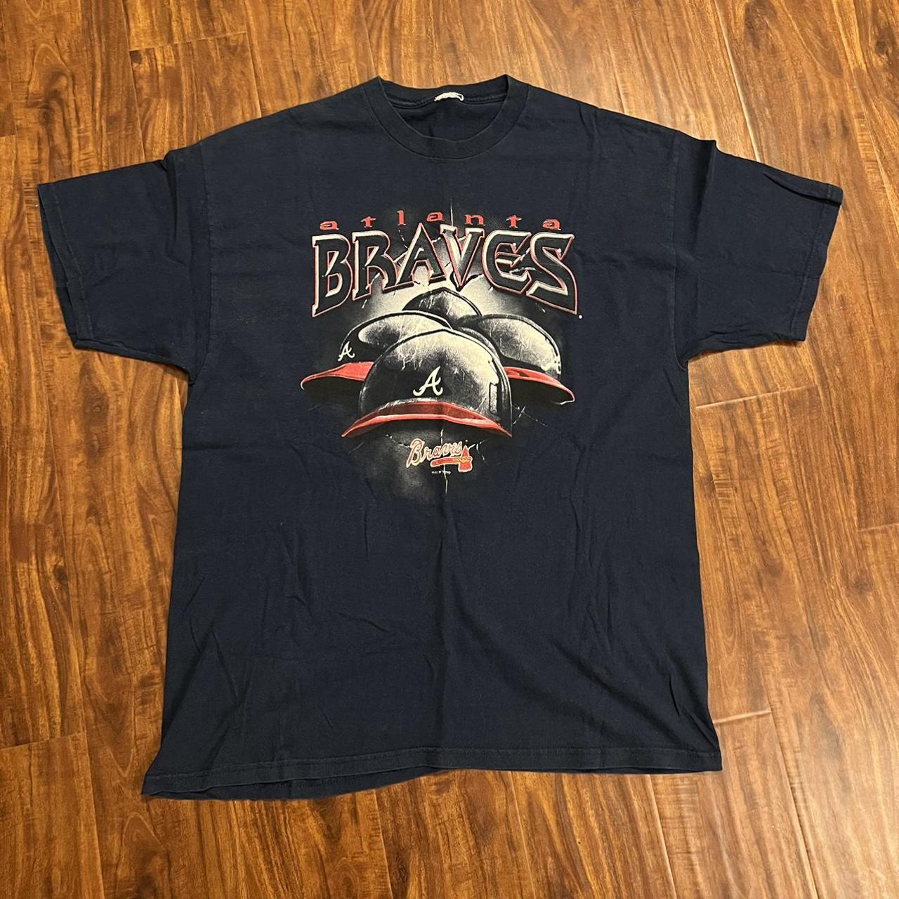 Vintage Atlanta Braves T-Shirt Size tag was cut but - Depop