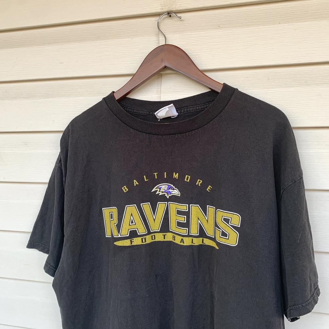 Vintage 90's Baltimore Ravens NFL Graphic T-shirt - Depop