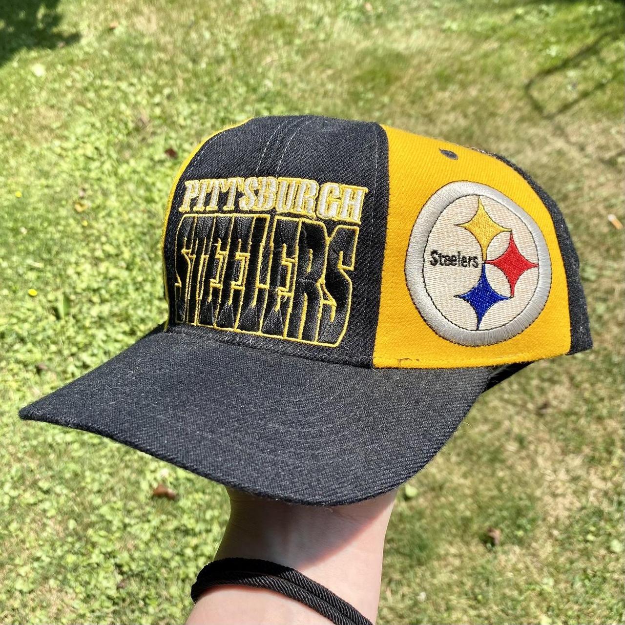 Vintage Steelers Snapback Pre-owned Washed - Depop