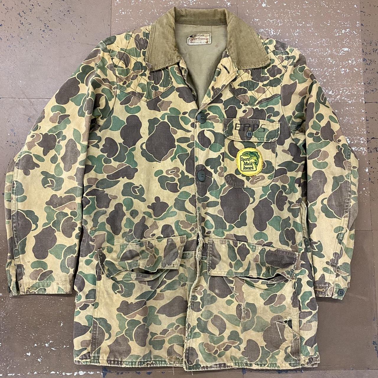 Vintage 60s Sears Duck Camo Hunting Jacket, Size