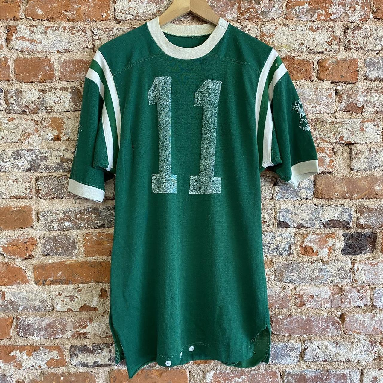 Vintage 40s 50s Green Durene #11 Football...