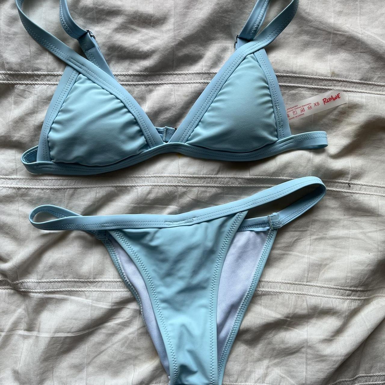 Blue bikini set Never worn out perfect condition... - Depop