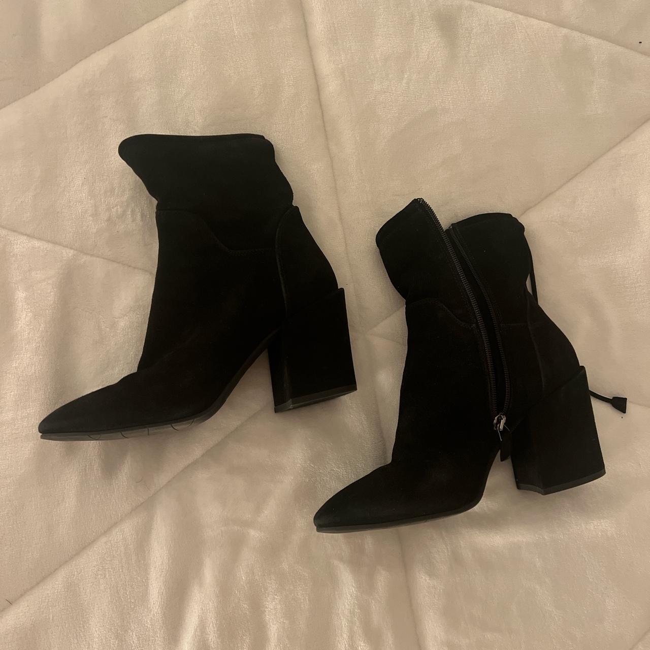 Aquatalia Pointed Toe Boots with ties on the back