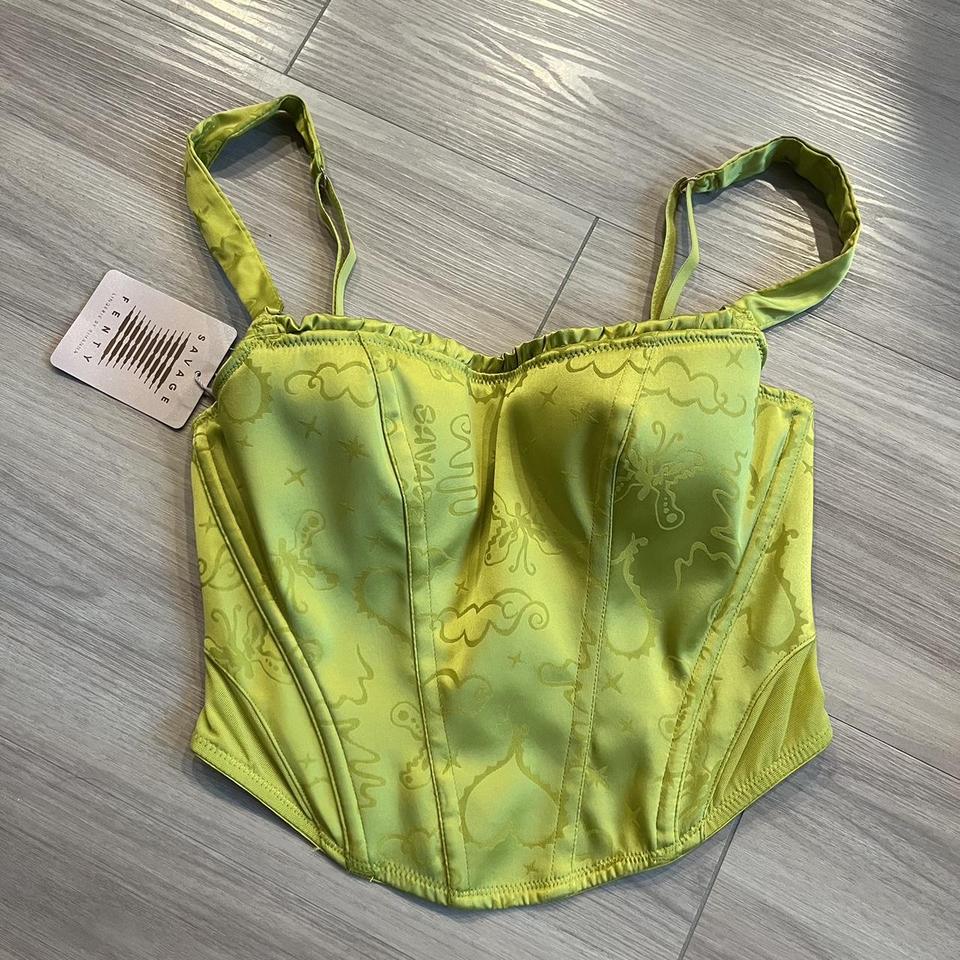 savage x fenty lime green bralette. 🎾🎾 size 3X, runs - Depop