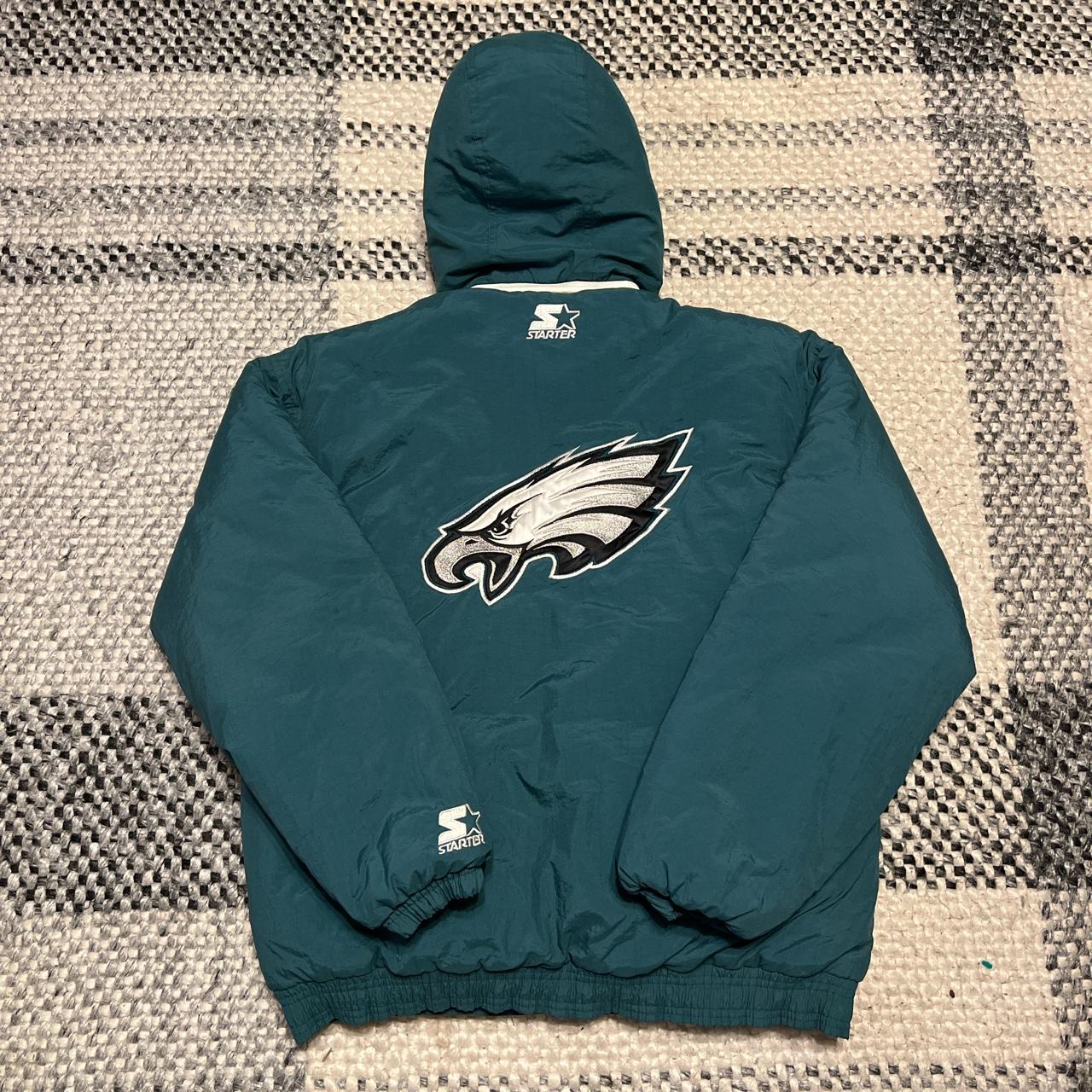 Men's Starter Black Philadelphia Eagles The Tradition II Full-Snap Team  Jacket