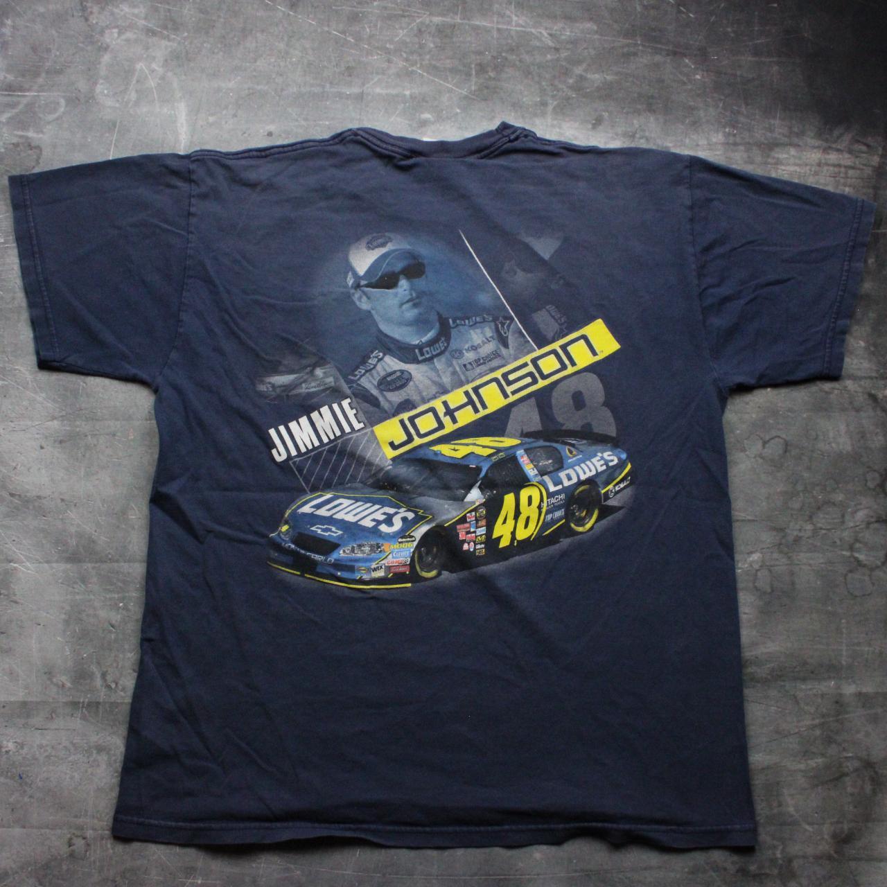 Vintage style nascar shirt MEASUREMENTS: CHEST: 22... - Depop